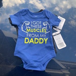 Bundle of TWO newborn baby onesies